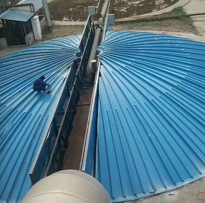 Piscina de alcantarillado profesional placa de cubierta de GRP, tapa de capuchón de recolección de gas hoja de techo de FRP