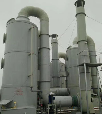 Torre de desulfuración de FRP industrial de larga duración / depuradora de gas de purificación de GRP