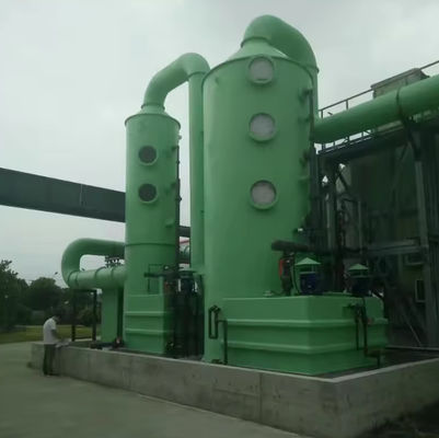 Escruber de desulfuración de gases de combustión / limpiador de gases de fibra de vidrio industrial GRP FRP Torre