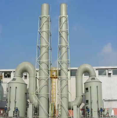 Escruber de desulfuración de gases de combustión / limpiador de gases de fibra de vidrio industrial GRP FRP Torre