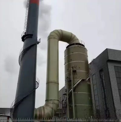 Torre de desulfuración de residuos de FRP GRP de fibra de vidrio para la purificación de gases de escape