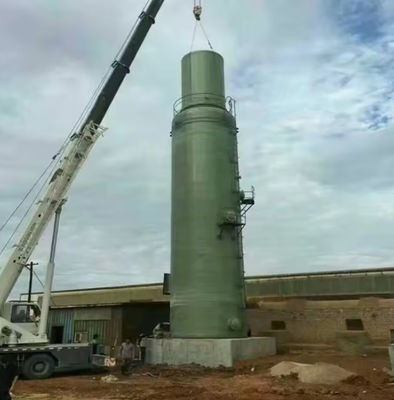Torre de absorción de desulfuración y purificación de fibra de vidrio de FRP Torre de limpieza de GRP
