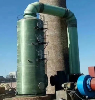 Torre de desulfuración de FRP personalizada Columna de torre de purificación de GRP industrial
