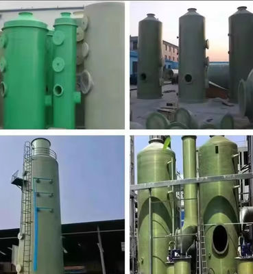 OEM GRP Frp Torre de desulfuración para la purificación de gas Tratamiento de gases de escape