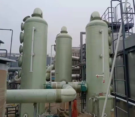 Torre de desulfuración de productos químicos industriales Torre de purificación de absorción de gases de desecho FRP