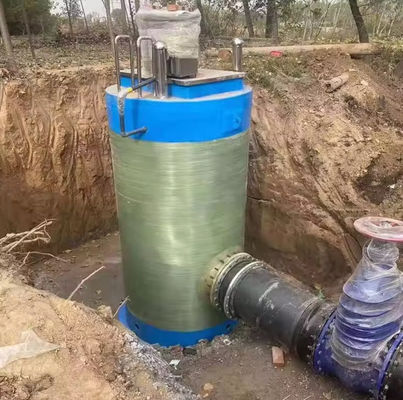 Estación de elevación de aguas residuales integrada de gran capacidad Estación de bombeo de aguas residuales prefabricada