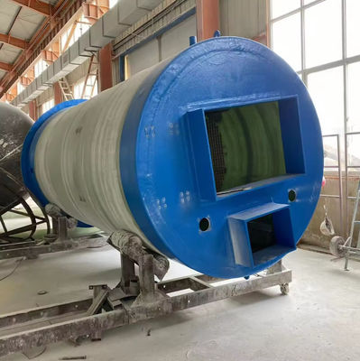 Estación de bombeo de elevación integrada Frp de alta cabeza Estación de bombeo de recolección de agua de lluvia