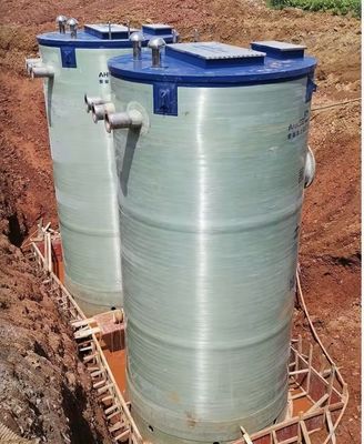 Estación de bombeo de FRP sumergible prefabricada e integrada para el tratamiento de aguas residuales municipales