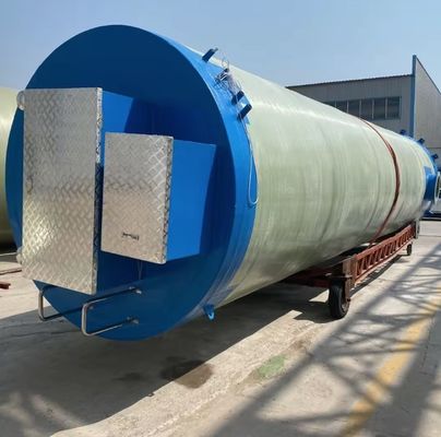 Estación de bombeo de FRP sumergible prefabricada e integrada para el tratamiento de aguas residuales municipales