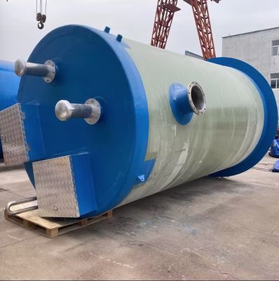 Estación de bombeo sumergible prefabricada de FRP para elevación de aguas y tratamiento de aguas residuales