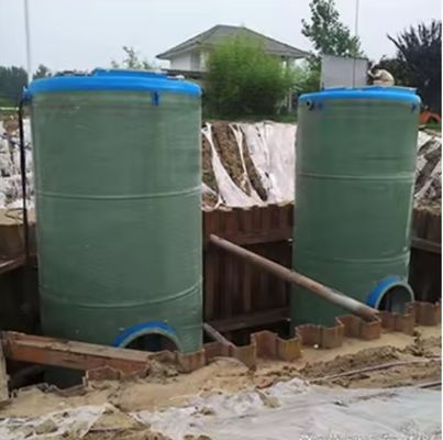 Frp GRp Estación de elevación integrada bomba, Recolección de agua de lluvia Estación de elevación de alcantarillado