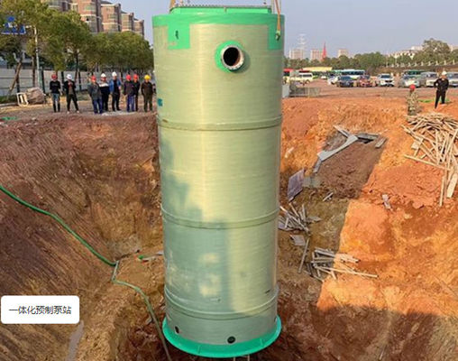 Estación de bombeo de FRP prefabricada integrada