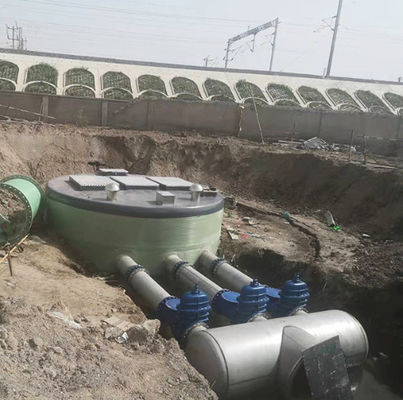 Estación de bombeo de FRP prefabricada integrada