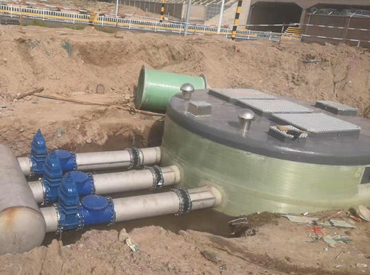 Estación de bombeo de FRP prefabricada integrada