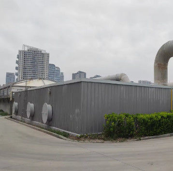 Instalaciones de alcantarillado Frp Caja de desodorización Gas residual Equipo de desodorización biológica