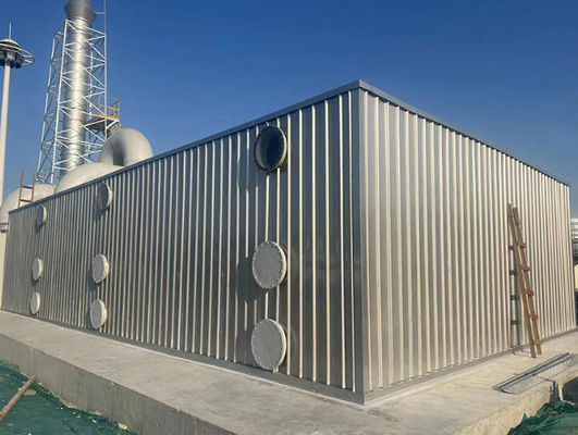 Gas de desecho FRP caja de desodorización biológica Equipo de filamentos de enrollamiento Techinque