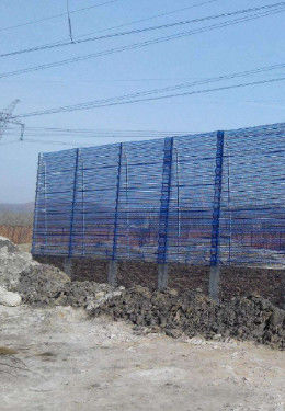 Control de polvo de fibra de vidrio a prueba de viento en la carretera