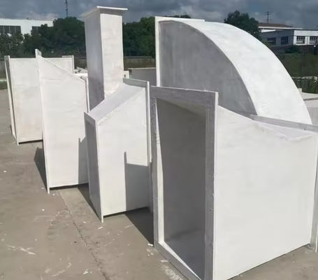 Industria comercial Tubo de conductos de aire de conductos de FRP GRP / ventilación