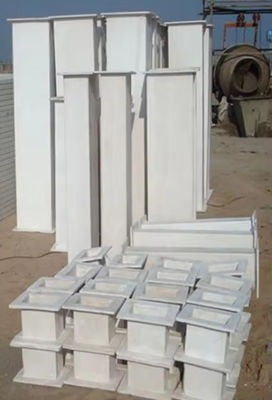 Industria comercial Tubo de conductos de aire de conductos de FRP GRP / ventilación