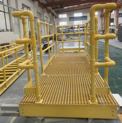 Sistema de barandillas de fibra de vidrio resistente a la intemperie para escalones exteriores