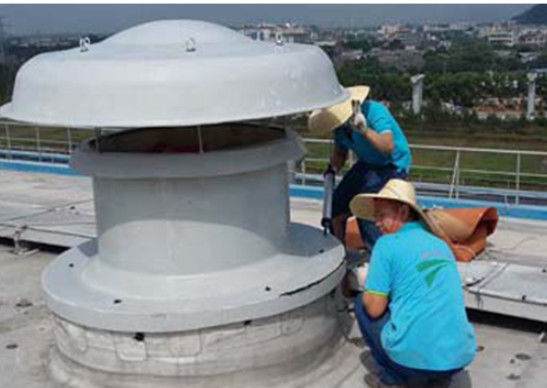 Ventilador de techo axial de FRP de bajo ruido Ventilador de escape de FRP mejorado contra la corrosión