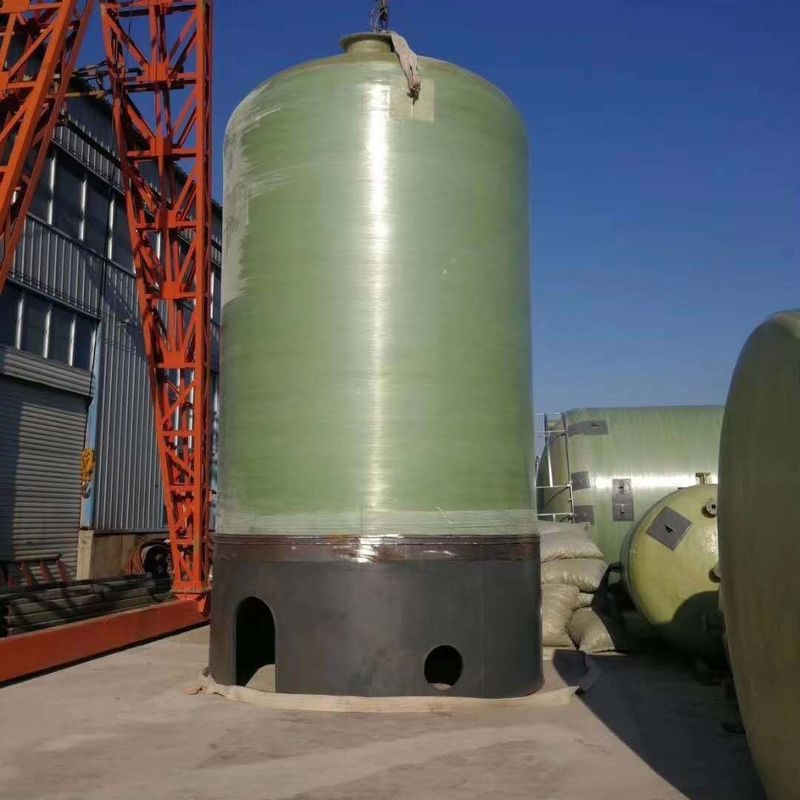 Tanque de almacenamiento de ácido de fibra de vidrio horizontal, tanque de almacenamiento de fibra de vidrio, tanque químico de fibra de vidrio alta densidad