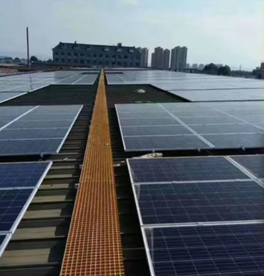 Energía solar paneles de rejilla de FRP de techo pasarelas de techo de plástico paneles de hoja de rejilla de suelo