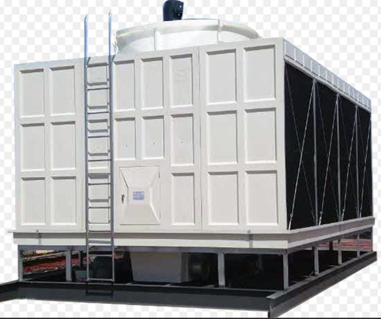 Torre de refrigeración de tipo FRP de contraflujo/flujo cruzado 100-1000 toneladas de bajo ruido Anticorrosión